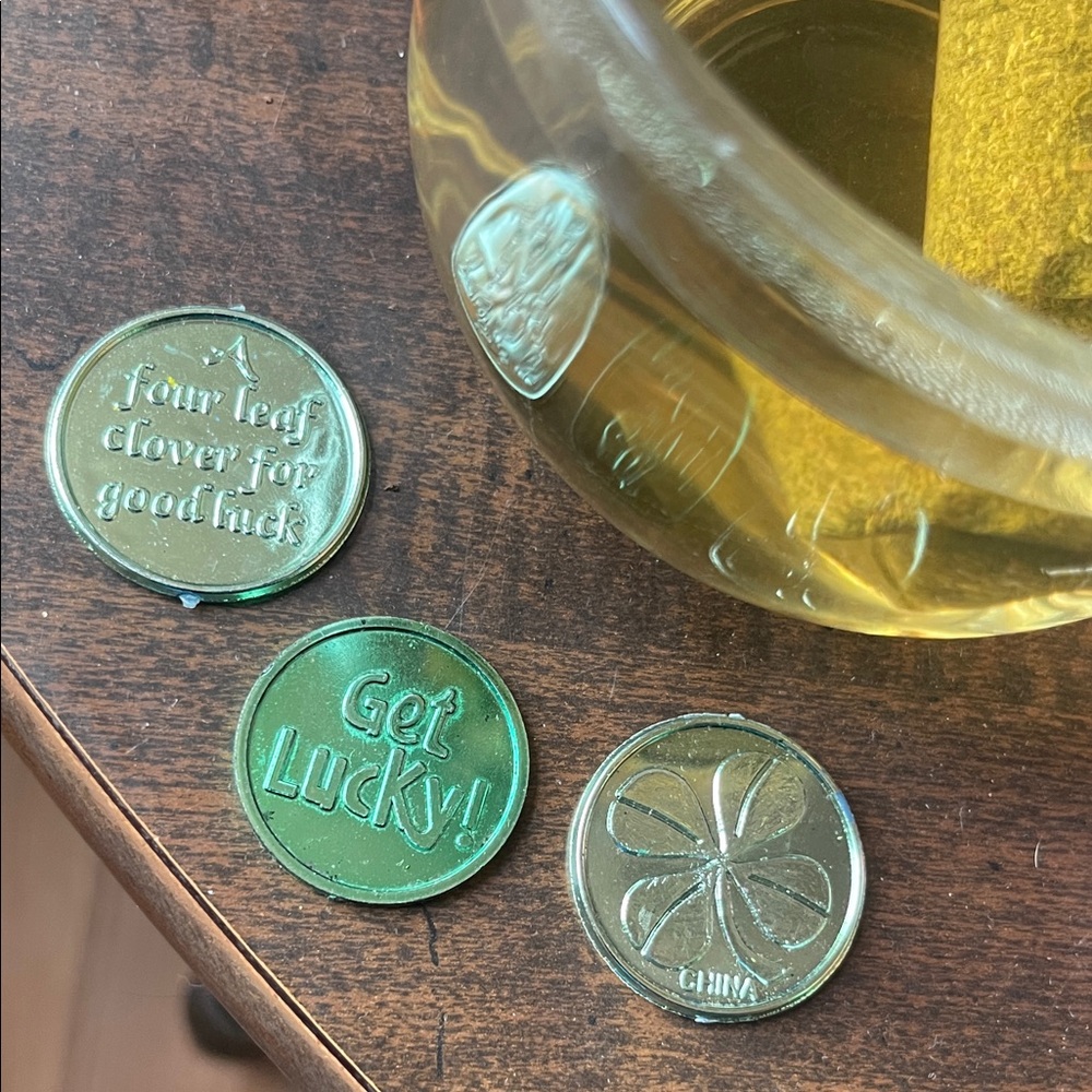 Green Lucky Coins